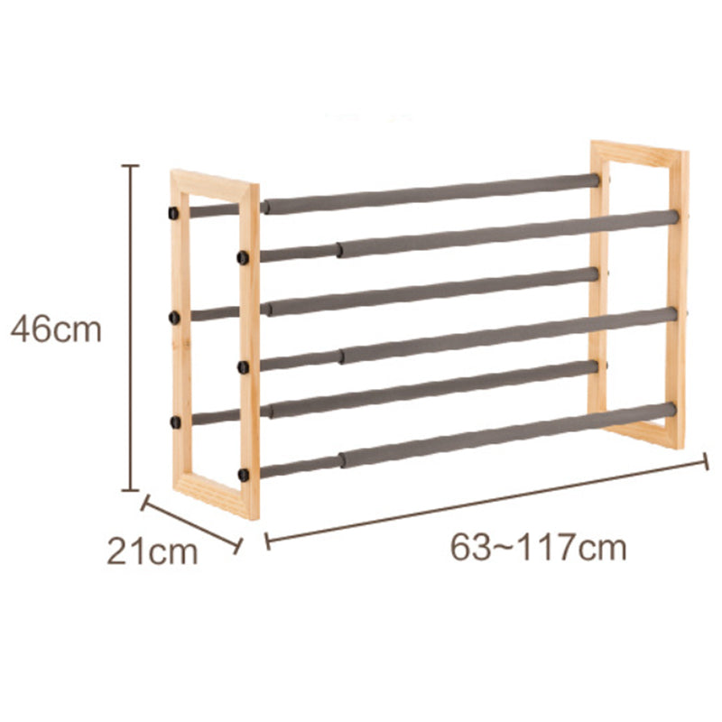 Wood Shoe Racks Stackable 3 Layer Wood Frame Stackable Shoe Rack Small Shoe Rack Organizer for E